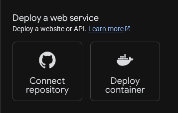 Deploy a Web Service